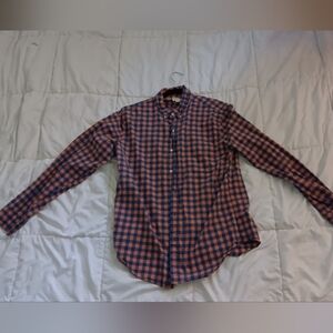 Plaid Button-Up Shirt